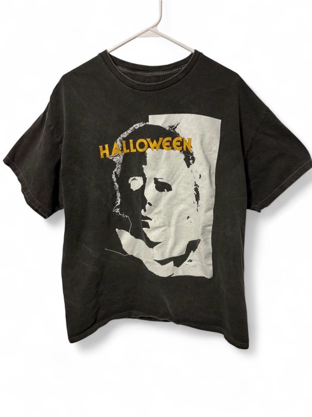 Halloween Michael Myers Boxy Oversized Graphic Tee L